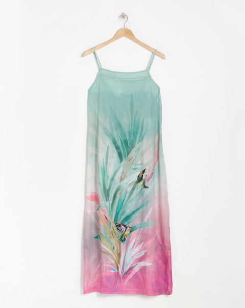 Figleaves Viscose Linen Blend Slip Nightie