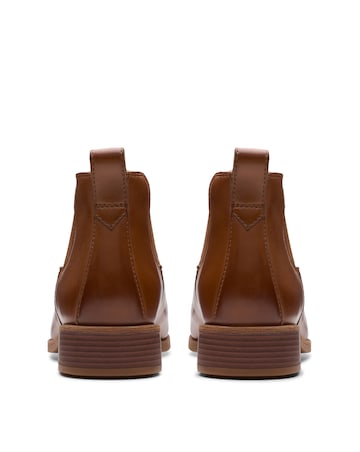Clarks Leather Havisham Chelsea Ankle Boot - Wide Fit (E)
