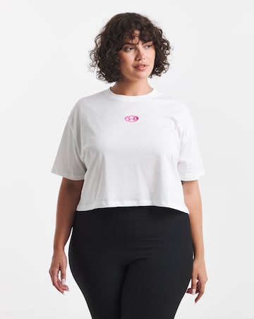 Under Armour Womens Centre Logo T-Shirt Short Sleeve
