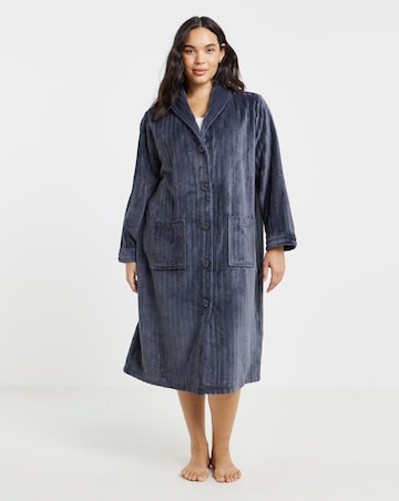 Pretty Secrets Button Through Fleece Gown