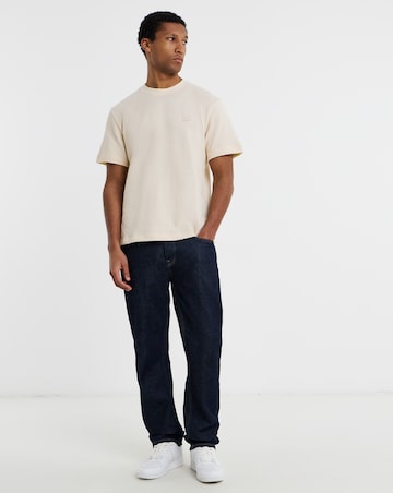 Lacoste Short Sleeve Textured T-Shirt - Natural