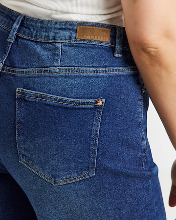 99 1 Indigo Comfort Stretch Slouchy Wide Leg Jeans