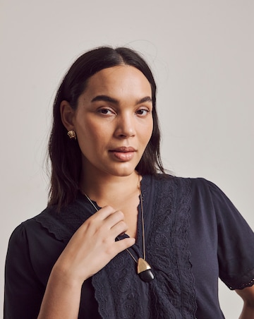 Julipa Lace Trim Blouse