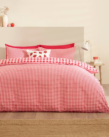 Catherine Lansfield Bamford Gingham Check Duvet Cover Set