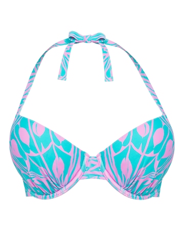 Butterfly Mix and Match Underwired Padded Plunge Bikini Top