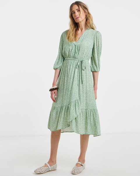 Anise Elodie V Neck Midi Dress