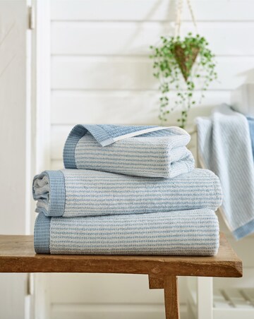 The Lyndon Company Willow Weave Striped 100% Cotton Towel