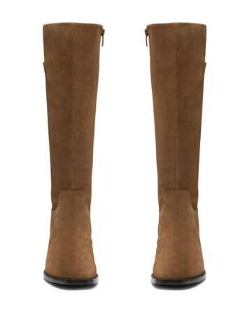 Clarks Suede Wrenn Knee High Boot - Standard Fit (D)