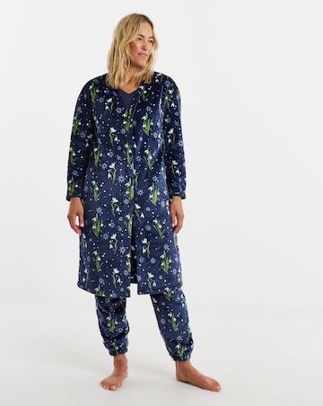 Julipa Floral 3 Piece Fleece Lounge Set