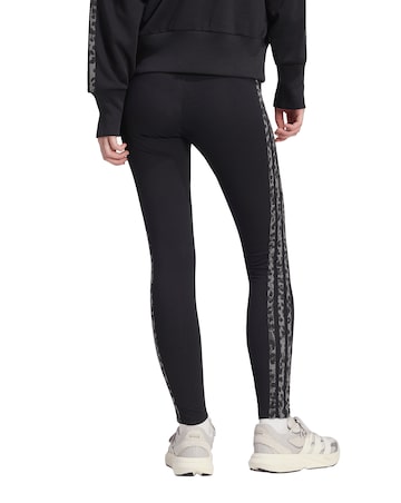 adidas 3 Stripe Leopard Print Legging