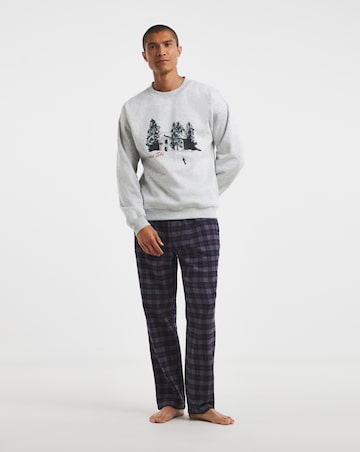 Christmas Graphic Sweatshirt Pyjama Set