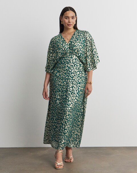 New In - Joanna Hope Metallic Animal Dress