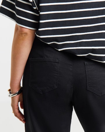 Black Stretch Wide Leg Weekender Jeggings