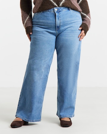Light Wash 99/1 Slouchy Wide Leg Jeans