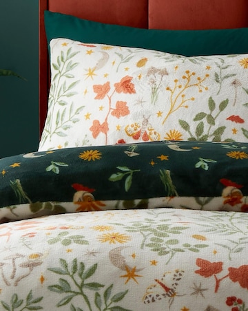 Fusion Botanical Mushrooms Fleece Duvet Cover Set