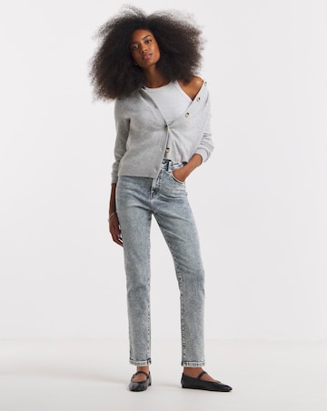 Mid Blue Slim Mom Jeans