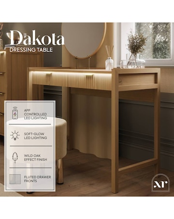 XR Living Dakota Dressing Table With App Control Lights