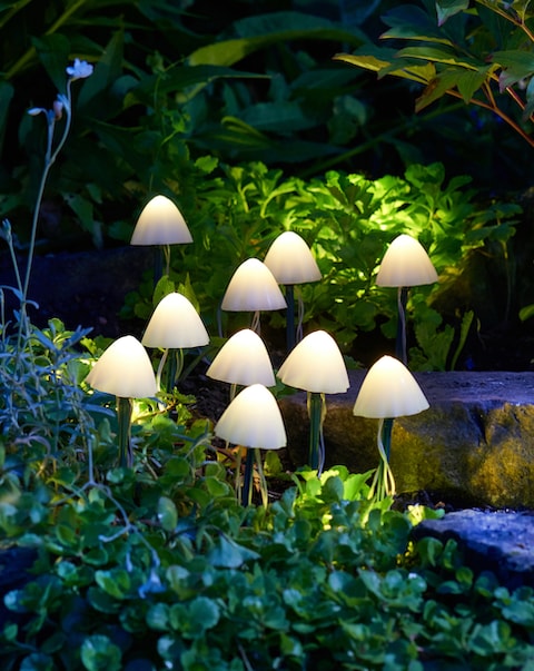 LumiShroom Stake Lights, Set of 10