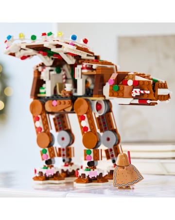 LEGO Gingerbread AT AT with minifigure