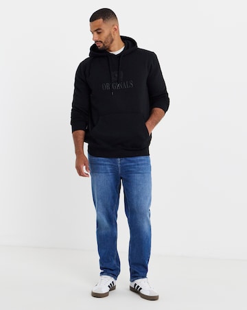 Jack & Jones Frederiksberg Monogram Sweat Hoodie - Black