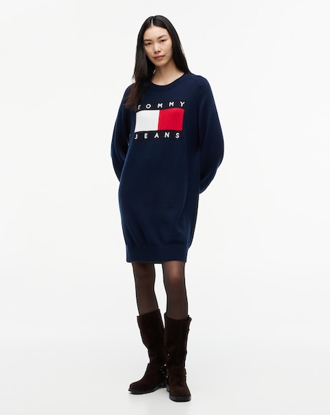 Tommy Jeans Sweater Flag Dress