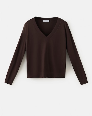 Mango V-neck Knit Sweater