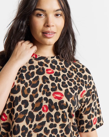 Pretty Secrets Value Nightie Animal And Lips Print