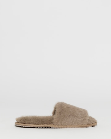 Maisie Fluffy Mule Slippers - Wide Fit (E)