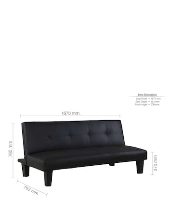 Franklin Faux Leather Sofa Bed