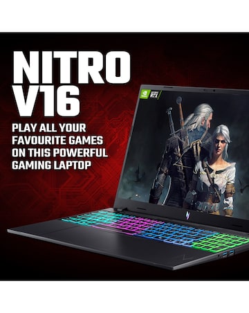 Acer Nitro Gaming Laptop - 16in Core 7 5060 16GB 512GB - Black