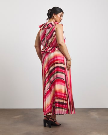 Joanna Hope Ruffle Pleated Dress