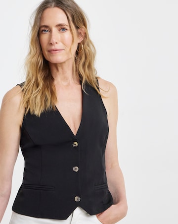 Unlined Button Front Waistcoat