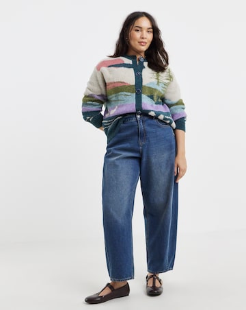 Landscape Crew Neck Cardigan