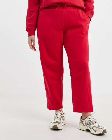 Simply Be Red Barrel Leg Jogger