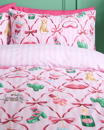 Catherine Lansfield Christmas Kitsch Duvet Cover Set