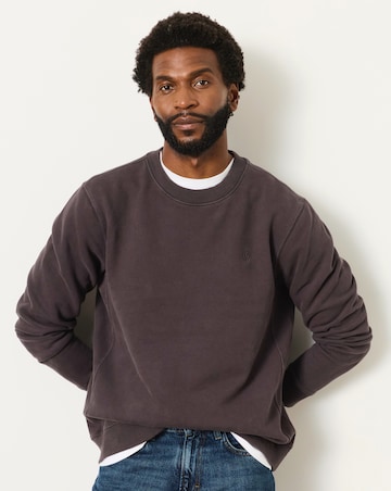 FatFace Hayle Crew Sweatshirt - Charcoal