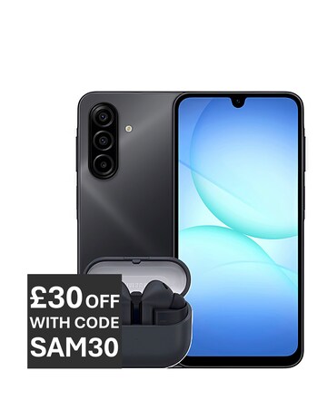 Samsung Galaxy A17 128GB 4G - Black and Buds3 FE - Black Bundle
