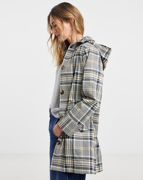 Hooded Trench Car Coat