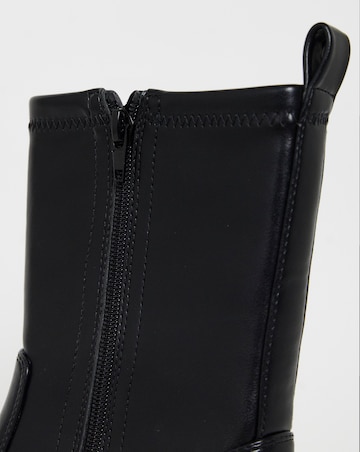 Kendal Block Heel Ankle Sock Boots - Wide Fit (E)