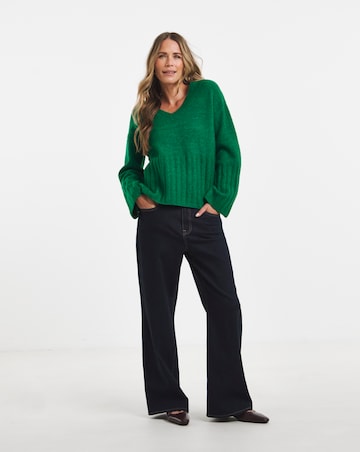 Sponge V Neck Jumper