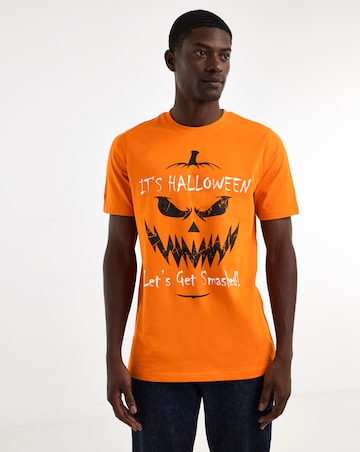 Pumpkin Halloween Graphic T-Shirt LONG
