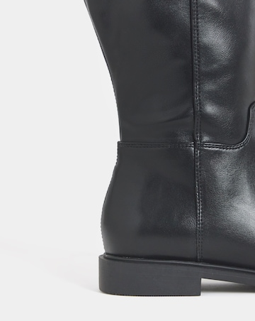 Anya Flat Stretch Knee High Boots - Wide Fit (E) & Curvy Calf