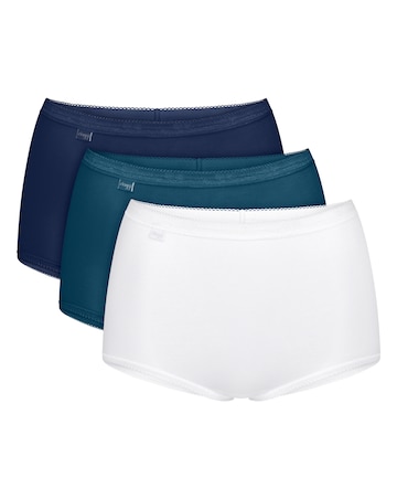 Sloggi (6 Pack) Basic Maxi Cotton Knickers Blue Multi