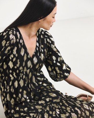 Animal Jacquard Maxi Dress