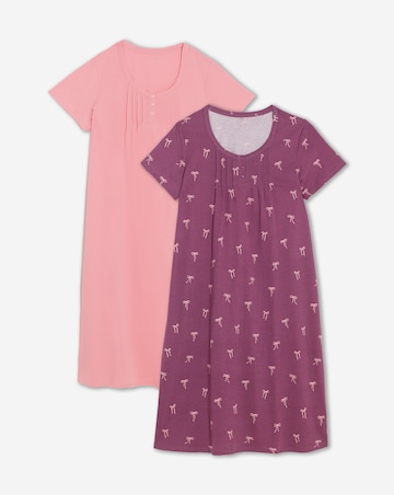Julipa Value (2 Pack) Bow Print Midi Nighties