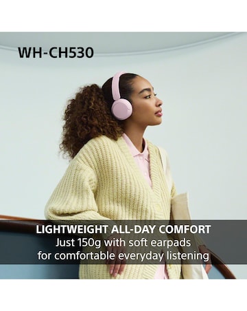 Sony WH-CH530 Wireless On-Ear Headphones - Cobalt