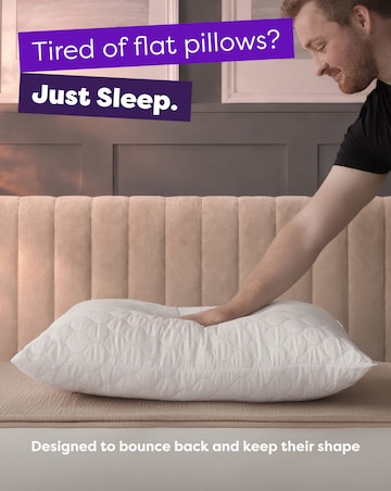 Slumberdown Just Sleep Firm Support Pillow 4 Pack