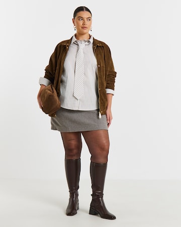 Simply Be Oversized Shirt With Tie