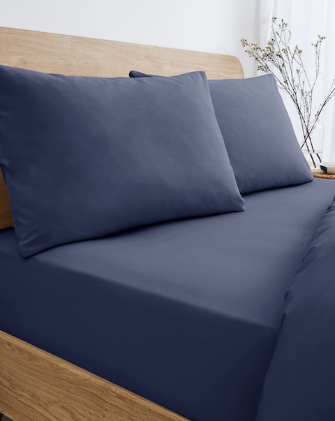 New In - Pure Cotton 200TC 38cm Deep Fitted Sheet