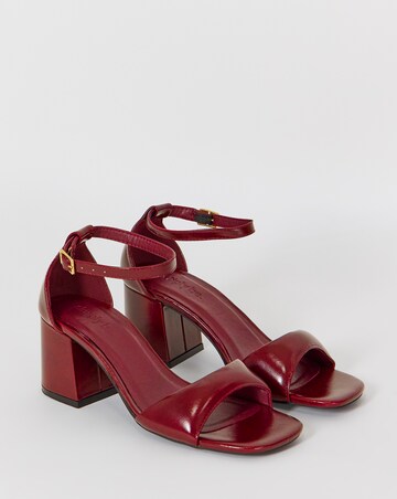 Coco Barely There Block Heel Sandals - Wide Fit (E)